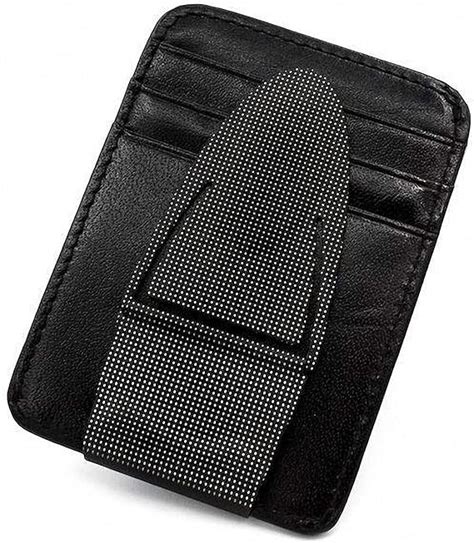 Geneva Black Mesh MoneyClamp® with Wallet